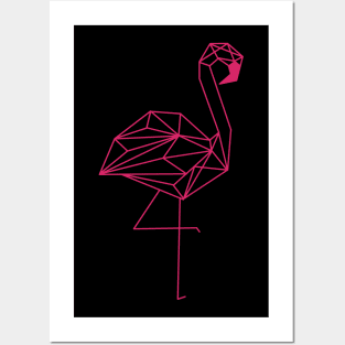 Flamingo vs. Origami Posters and Art